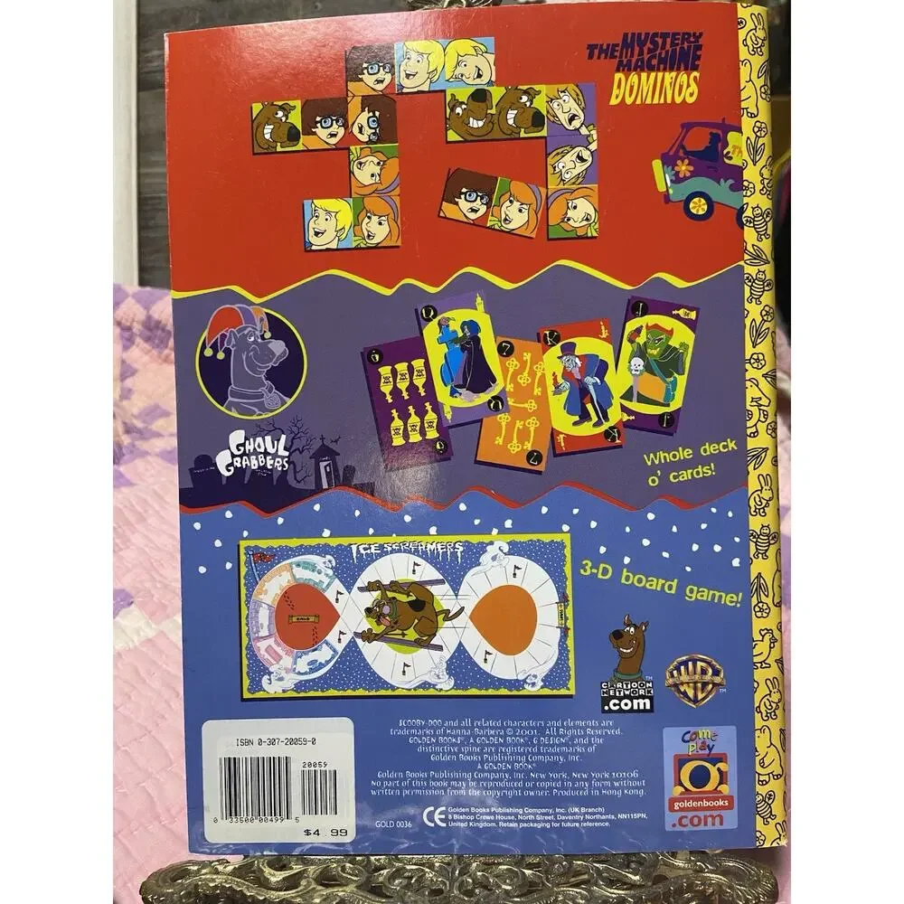 Cartoon Network Golden Books Vintage 2001 Scooby Doo Games Activity NEW!
